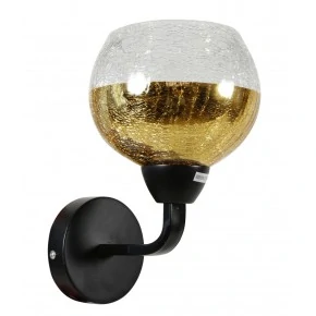 CROMINA GOLD LAMPA KINKIET 1X60W E27 CZARNY