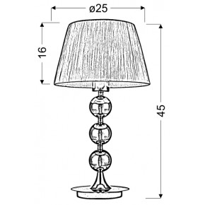 Lampki-nocne - szykowna lampa gabinetowa chromowa 1x60w e27 clara 41-21632 candellux 