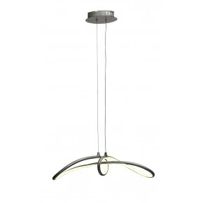 SLASH LAMPA WISZĄCA 38W LED 4000K SREBRNY