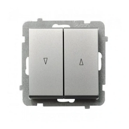 Wylaczniki-zaluzjowe - włącznik żaluzjowy łp-7r/m/38 srebro sonata ospel 