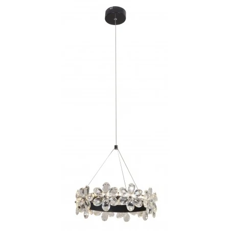 Lampy-sufitowe - wyjątkowa lampa wisząca z krysztalikami 30 14w led arvin 31-69702 candellux 