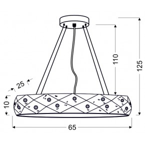 Lampy-sufitowe - wyjątkowa lampa sufitowa z mieniącymi się kryształkami 65 5x40w g9 glance 31-59178 candellux 