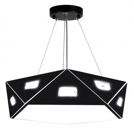 Lampy-sufitowe - pięciokątna lampa wisząca czarna 42 3x40w g9 nemezis 31-59130 candellux 