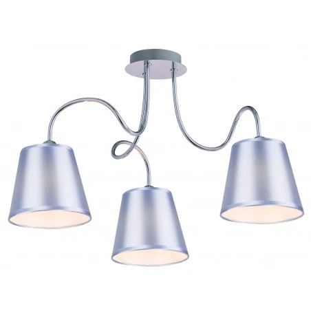 Lampy-sufitowe - potrójna lampa wisząca chromowa 3x40w e14 luk 33-70746 candellux 
