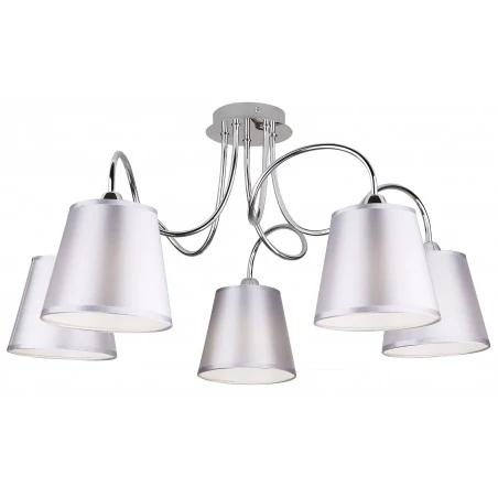 Lampy-sufitowe - żyrandol w chromowym kolorze 5x40w e14 luk 35-70753 candellux 