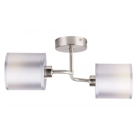 Kinkiety - kinkiet podwójny satynowo - chromowy 2x40w e14 sax 22-70678 candellux 