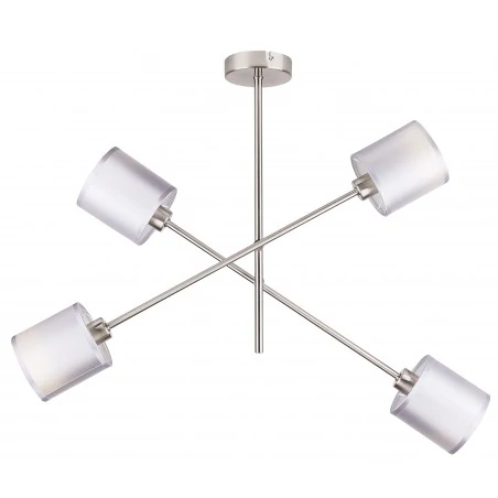 Lampy-sufitowe - lampa wisząca satynowa czteropunktowa 4x40w e14 sax 34-70692 candellux 