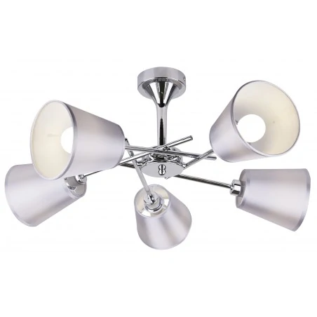 Lampy-sufitowe - lampa wisząca w kolorze nowoczesnego chromu 5x40w e14 vox 35-70630 candellux 