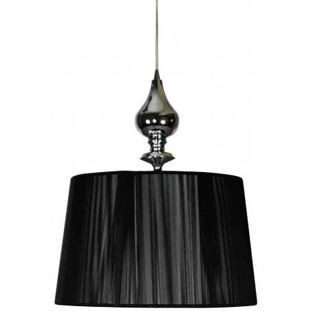 Lampy-sufitowe - lampa sufitowa czarna w stylu glamour e27 60w 31-21437 gillenia candellux 