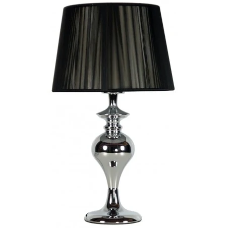 Lampki-nocne - czarna lampa gabinetowa 40cm wysokości 1x60w e27 gillenia 41-21413 candellux 