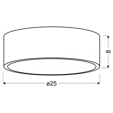 Plafony - lampa sufitowa led o zimnej barwie 10w led 6500k zigo 10-39545 candellux 