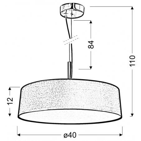 Lampy-sufitowe - oświetlenie wiszące kremowe z okrągłym abażurem 3x60w e27 blum 31-46680 candellux 