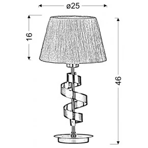 Lampki-nocne - nowoczesna lampka gabinetowa chromowa 1x60w e27 denis 41-23476 candellux 