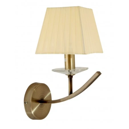 Kinkiety-do-salonu - kinkiet stalowy patynowo - żółty 1x40w e14 15x36 valencia 21-84012 candellux 
