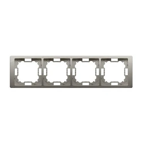 Ramki-poczworne - ramka poczwórna satynowa bmrc4/29 simon basic neos kontakt-simon 