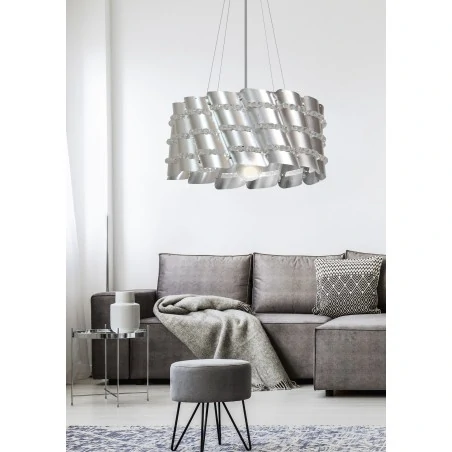 Lampy-sufitowe - metalowa lampa wisząca z koralikami 1x60w e27 smile 31-40633 candellux 