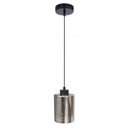 Lampy-sufitowe - czarna lampa wisząca o szklanym kloszu 12 1x60w e27 cox 31-53862 candellux 