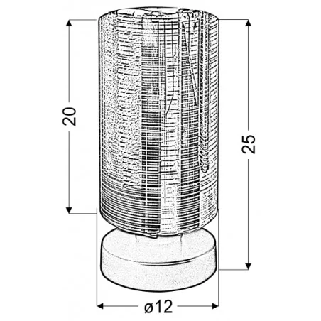Lampki-nocne - oryginalna lampa gabinetowa czarna 1x60w e27 cox 41-53893 candellux 