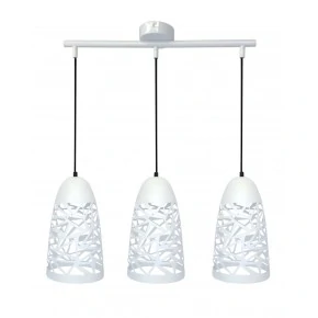 Lampy-sufitowe - oświetlenie wiszące biało - czarne 3x60w e27 sabrin 33-54876 candellux 