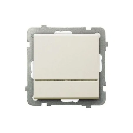 Wylaczniki-jednobiegunowe - włącznik jednobiegunowy z podświetleniem pomarańczowym ecru łp-1rs/m sonata ospel 