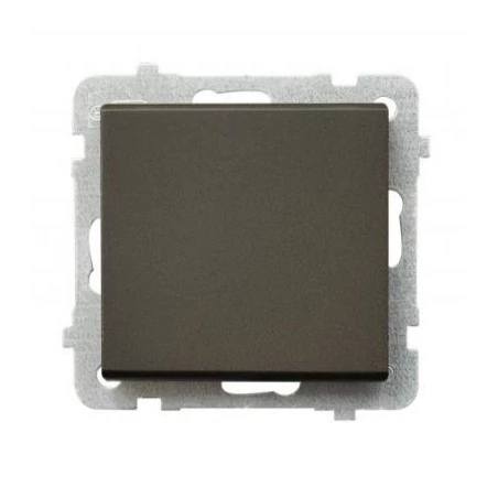 Wylaczniki-jednobiegunowe - włącznik jednobiegunowy czekoladowy metalik łp-1r sonata ospel 