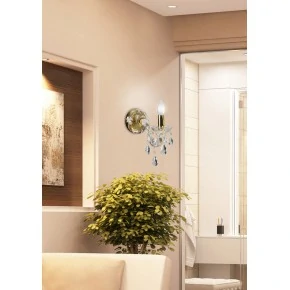 MARIA TERESA LAMPA KINKIET 1X40W E14 ZŁOTY