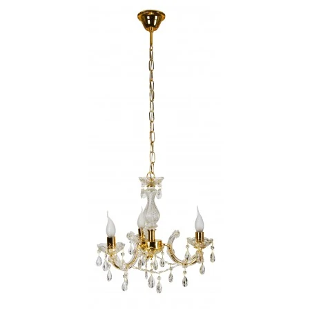 Lampy-sufitowe - lampa sufitowa wisząca złota 3x40w e14 maria teresa 33-94639 candellux 