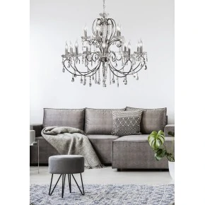 AURORA LAMPA WISZĄCA 10+5 *40W E14  CHROM