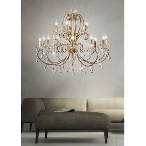 Strona-glowna - żyrandol kryształowy francuskie złoto 88cm 15x40w e14 aurora  30-99801 candellux 