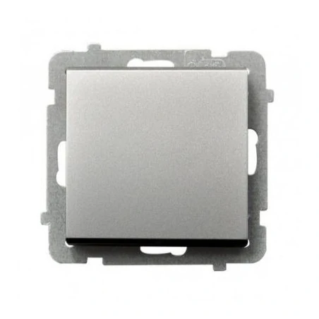 Wylaczniki-jednobiegunowe - włącznik jednobiegunowy srebrny mat łp-1r sonata ospel 