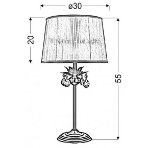 ADONIS LAMPA GABINETOWA 1X60W E27 PATYNA