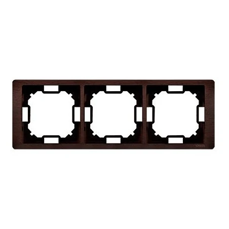 Ramki-potrojne - ramka potrójna mahoniowa hydrografika bmrc3/050 simon basic neos kontakt-simon 