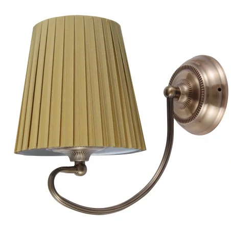Kinkiety-do-salonu - kinkiet patynowo - miodowy 1x60w e27 mozart 21-33963 candellux 