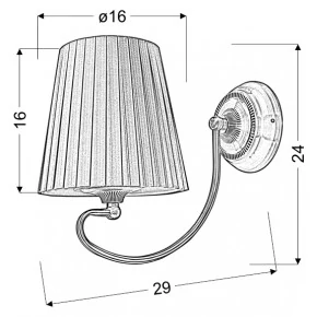 Kinkiety-do-salonu - kinkiet patynowo - miodowy 1x60w e27 mozart 21-33963 candellux 