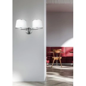 Kinkiety-do-salonu - satynowy kinkiet dwoma kloszami 2x40w e14 ibis 22-00890 candellux 