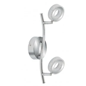 Lampy-sufitowe - lampa ścienno-sufitowa chromowa 2x5w led 3000k vinola 92-65605 candellux 