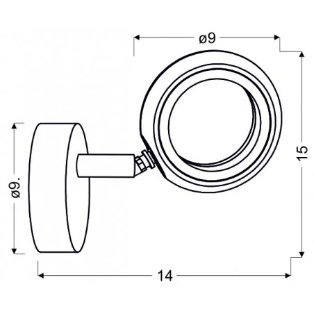 Kinkiety-do-salonu - kinkiet led o ciepłej barwie światła 1x4w 3000k aurelion 91-65247 candellux 
