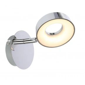 Kinkiety-do-salonu - stylowy kinkiet nad łóżko led chrom 4w isla 91-61706 candellux 