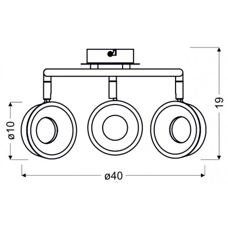 Lampy-sufitowe - lampa sufitowa spirala led chrom 3x4w isla 98-61737 candellux 