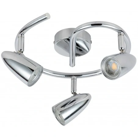 Lampy-sufitowe - lampa sufitowa spirala chrom led 3x4w 93-49612 liberty candellux 