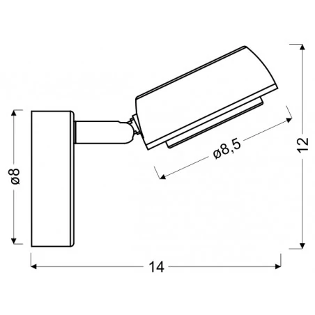 Kinkiety-do-salonu - szary kinkiet ze zintegrowanym ledem 6w 3000k mild 91-66534 candellux 