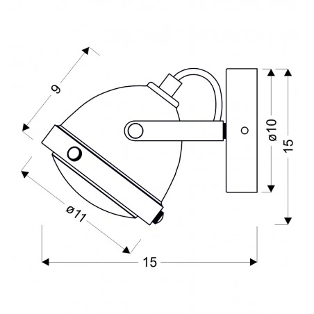 Kinkiety-do-salonu - kinkiet w stylu retro rdzawy gu10 o mocy 40w frodo 91-71064 candellux 
