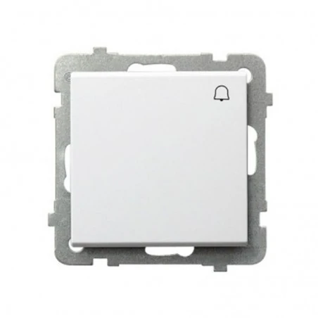 Wlaczniki-i-przyciski-dzwonkowe - biały włącznik zwierny dzwonek łp-6r/m sonata ospel 