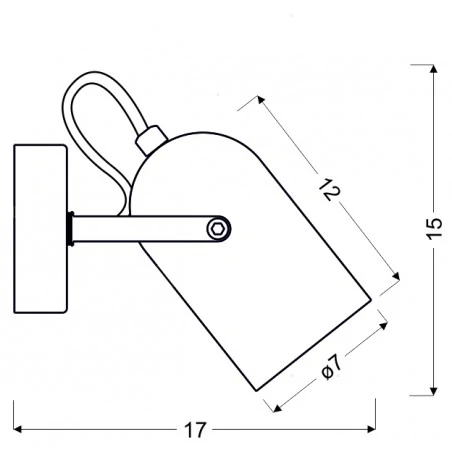 Kinkiety-do-salonu - jednopunktowa lampa ścienna szara 1x40w e14 gray 91-66473 candellux 