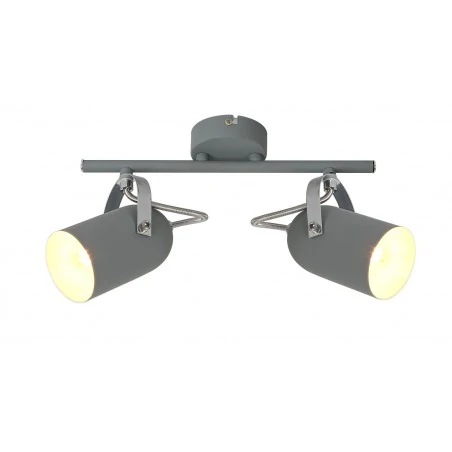Oswietlenie - lampa sufitowa listwa szara 2x40w e14 gray 92-66480 candellux 