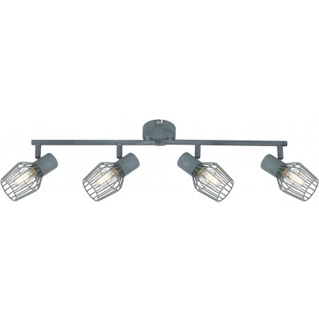 Lampy-sufitowe - listwa sufitowa industrial szara 4xe14 viking 94-68033 candellux 