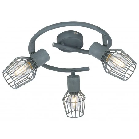 Lampy-sufitowe - lampa sufitowa - spirala szara 3x40w e14 viking 98-68040 candellux 