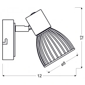 Kinkiety-do-salonu - nowoczesny kinkiet o ruchomym kloszu 1x40w e14 modo 91-61515 candellux 