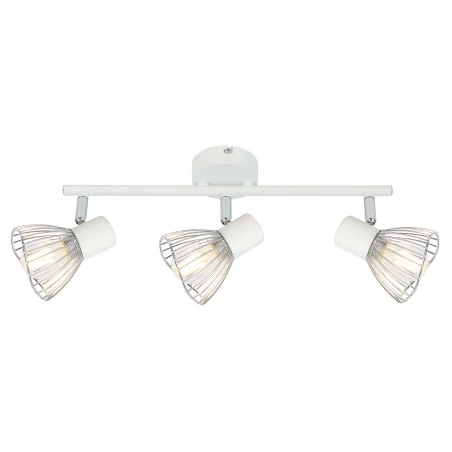 Lampy-sufitowe - lampa sufitowa - listwa biało chromowa 3x40w e14 fly 93-61973 candellux 