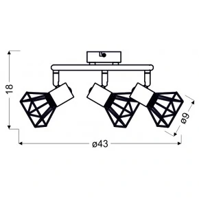 Lampy-sufitowe - lampa sufitowa potrójna spirala matowo szara 3x40w e14 verve 98-60990 candellux 